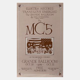 Vintage MC5 at Grand Ballroom Concert Poster