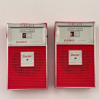 2 Sinclair Dino Transistor Radios 1 in Box