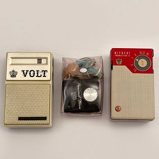 Vintage Ross Volt and Hitachi Transistor Radios
