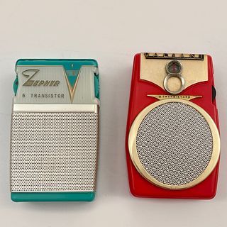 Vintage Valiant 8 and Zephyr 6 Transistor Radios
