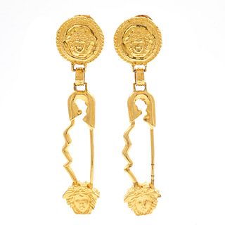Pair of Gianni Versace Goldtone Ear Clips