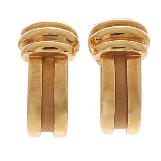 Pair of Tiffany & Co.18k Yellow Gold Ear Clips