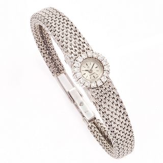 Ladies Omega Diamond, 18k White Gold Watch