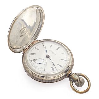 Elgin Coin Silver Hunting Case Pocket Watch