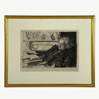 Anders Zorn (1860-1920 Swedish) Etching