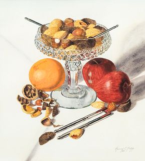 Henry C. Popp, Still Life with Nuts and Fruit