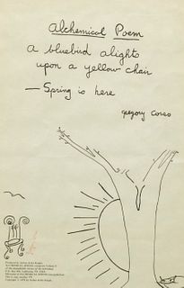 Gregory Corso, "Alchemical Spring"