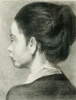 Raphael Soyer, Profile of a Young Woman