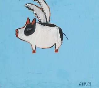 Earl Swanigan, Outsider Art, Flying Pig