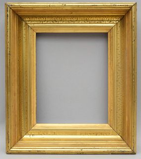 American Lemon Gold Stenciled Frame