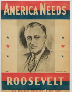 Campaign Poster "America Needs Roosevelt"