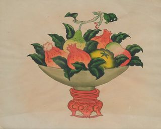 Watercolor Still Life in a Celadon Bowl