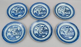 Set of Chinese Export Canton Porcelain Plates