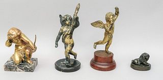 Lot of 4 Bronze Figurines or Statuettes
