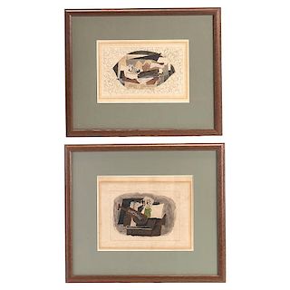 After Georges Braque, pair rare collotypes