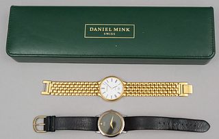 Daniel Mink Designer Goldtone Wrist Watch