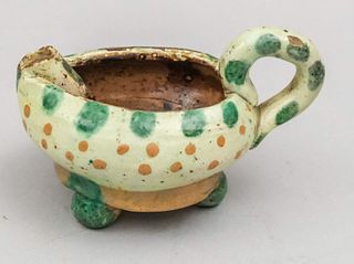 Early Antique Faience Oil Lamp