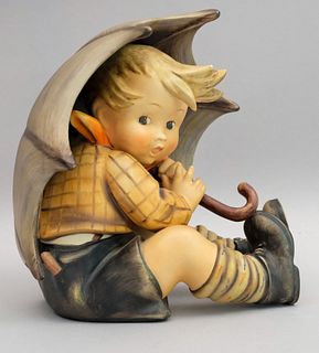 Large Hummel Figurine Umbrella Boy