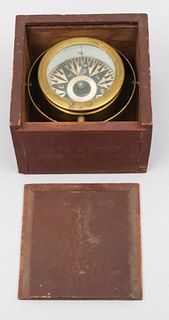 Antique Boxed Boat Compass