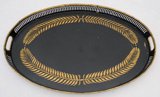 French Tole Peinte Serving or Bar Tray