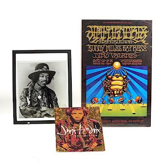 Original Jimi Hendrix poster and photograph