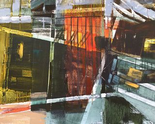 Lynn Ray (American, 20th/21st Century) Boatyard Containers, 2018