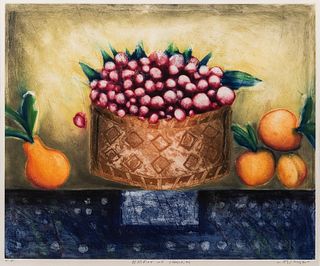 Norman Laliberté (American, b. 1925) Basket of Cherries