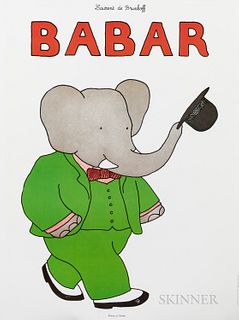 Two Large Babar Posters