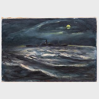 William Thon (1906-2000) : Untitled (Steamship)