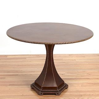 Pierre Lottier style studded leather center table