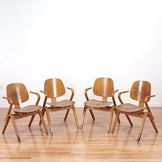 (4) Joe Atkinson for Thonet bentwood chairs