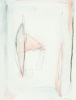 ALBERT RÀFOLS CASAMADA (Barcelona, 1923-2009).
Untitled, 1991.
Watercolor and wax on paper.
Signed and dated in the lower right corner.