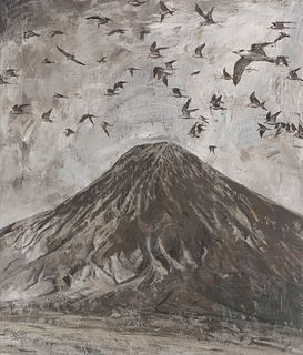 JAVIER ARTICA (Pamplona, 1984).
"Migration", 2020.
Oil on canvas.