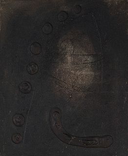MODEST CUIXART I TÀPIES (Barcelona, 1925 - Palafrugell, Gerona, 2007).
Untitled, 1962.
Oil and material on canvas.