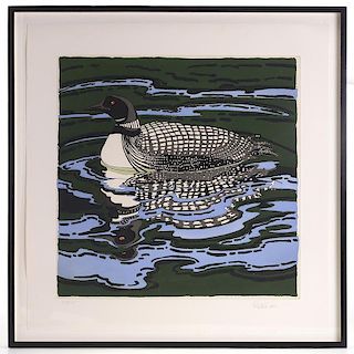 Neil Welliver, lithograph