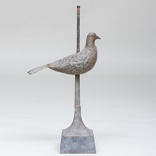 Metal and Wood Pigeon Weathervane