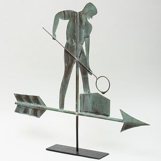 Metal Weathervane in the Form of a Glassblower