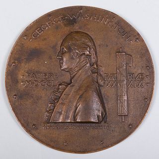 Philip Martiny and Augustus Saint-Gaudens: George Washington Inaugural Centennial Medal
