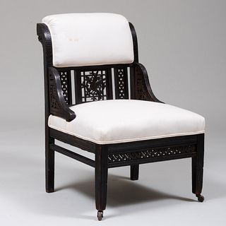 Aesthetic Movement Ebonized Parlor Chair