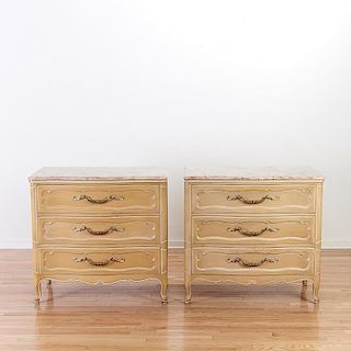 Pair Hollywood Regency chests by Grosfeld House