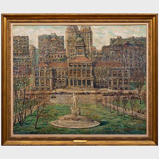 Ernest Lawson (1873-1939): New York City Hall