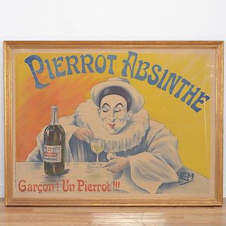 Original French "Pierrot Absinthe" poster