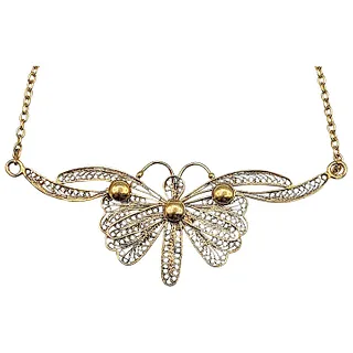 Unique 21K Gold Butterfly Necklace