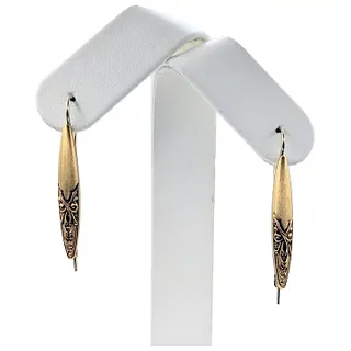 Understated Victorian 10K Gold Drop Earrings