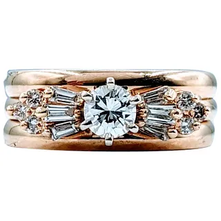 Beautiful Vintage .50ctw Diamond Ballerina Ring