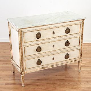 Swedish Neo-classical style marble-top commode