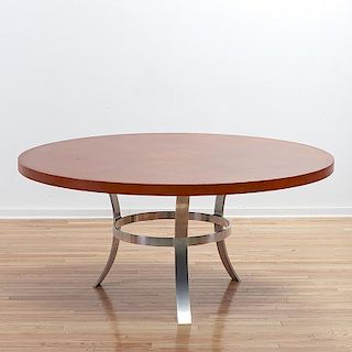 John Vesey aluminum, lacquer dining table