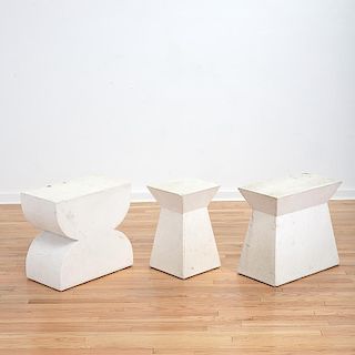 Set (3) Manner Christian Liaigre occasional tables