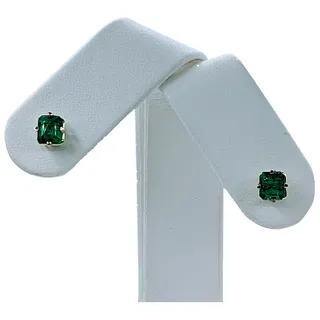 Beautiful Emerald Stud Earrings