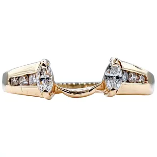 Fabulous Marquise Cut Diamond Ring Enhancer